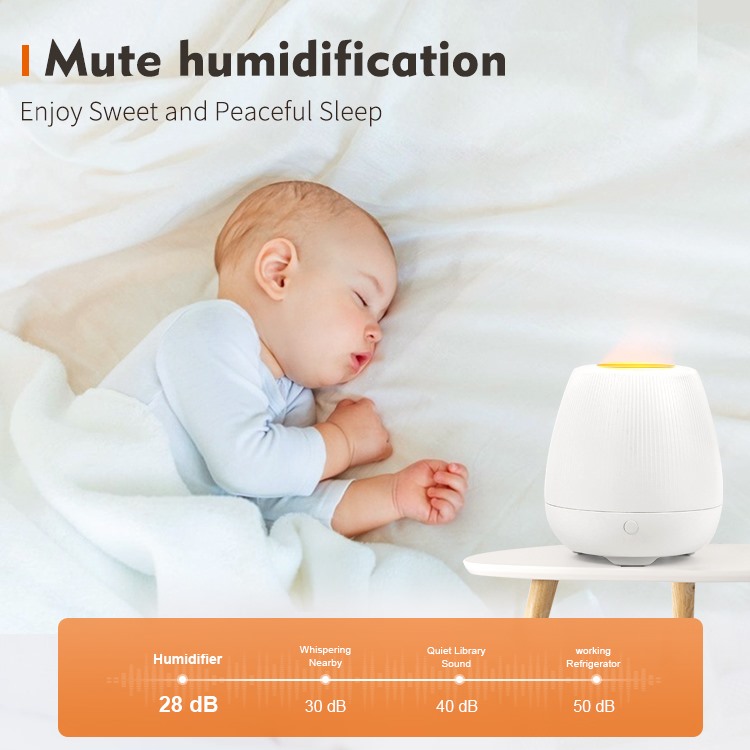 200ml Warm Flame Aroma Diffuser for Desktop